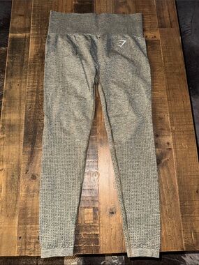 Gymshark Seamless High-Waist Leggings in Light Heather Green